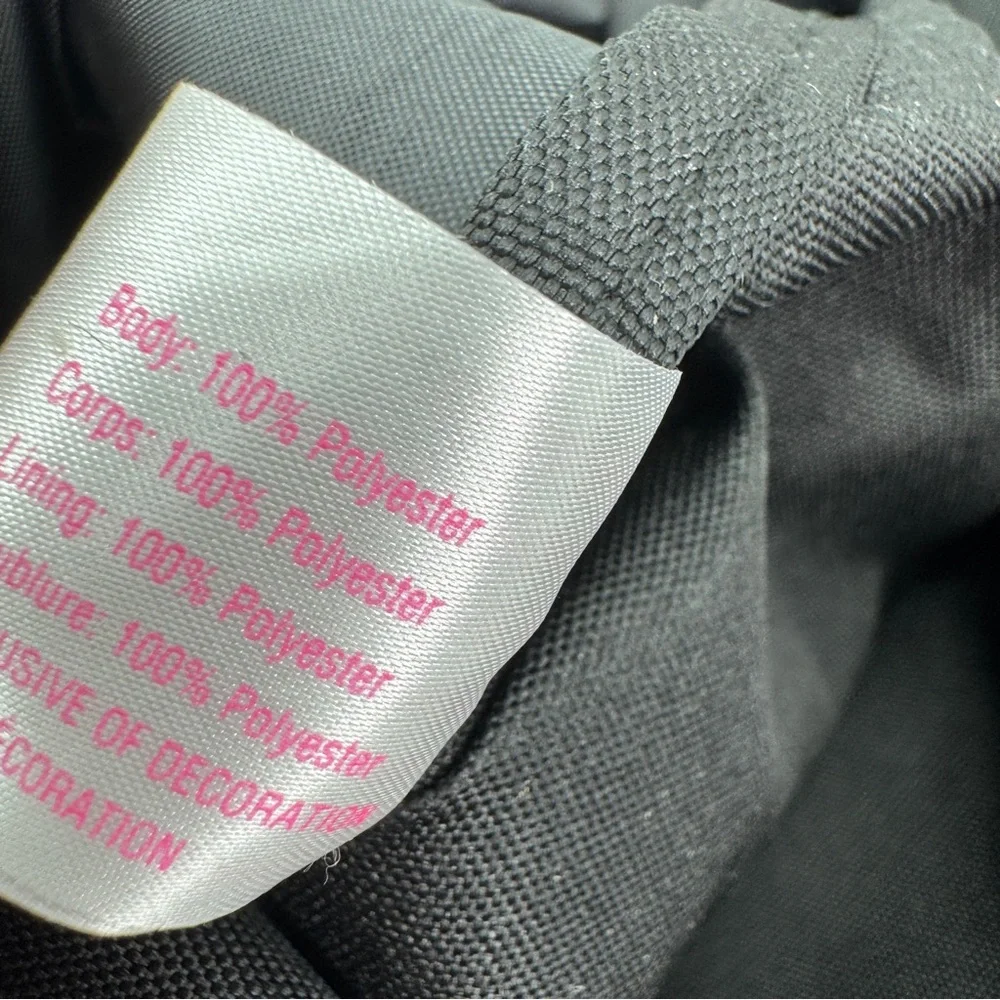 NWOT PINK By Victoria Secret Sequin Tote Bag Silver‎ Black Spellout straps - Picture 9 of 15